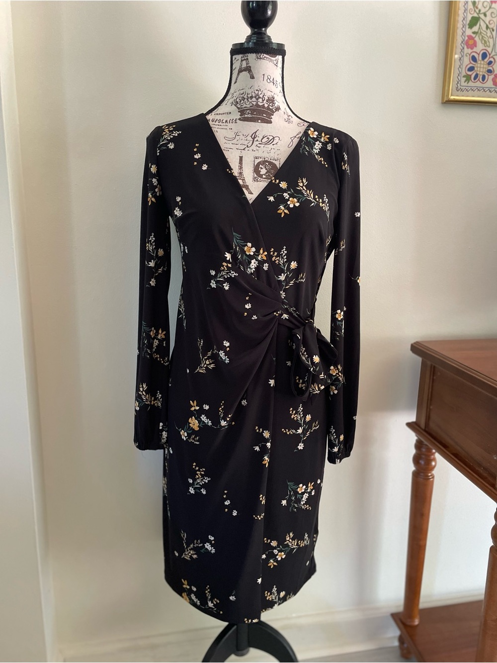 Lauren Ralph Lauren Faux Wrap Floral Dress ~ 4
